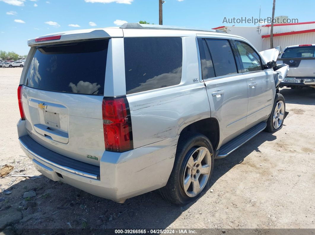 2015 Chevrolet Tahoe Ltz Silver vin: 1GNSCCKC4FR217765