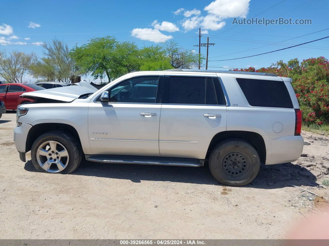 2015 Chevrolet Tahoe Ltz Silver vin: 1GNSCCKC4FR217765