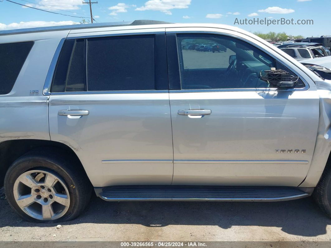 2015 Chevrolet Tahoe Ltz Silver vin: 1GNSCCKC4FR217765