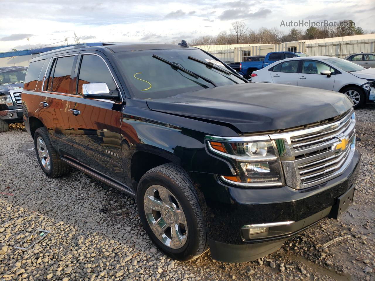 2015 Chevrolet Tahoe C1500 Ltz Black vin: 1GNSCCKC4FR640409