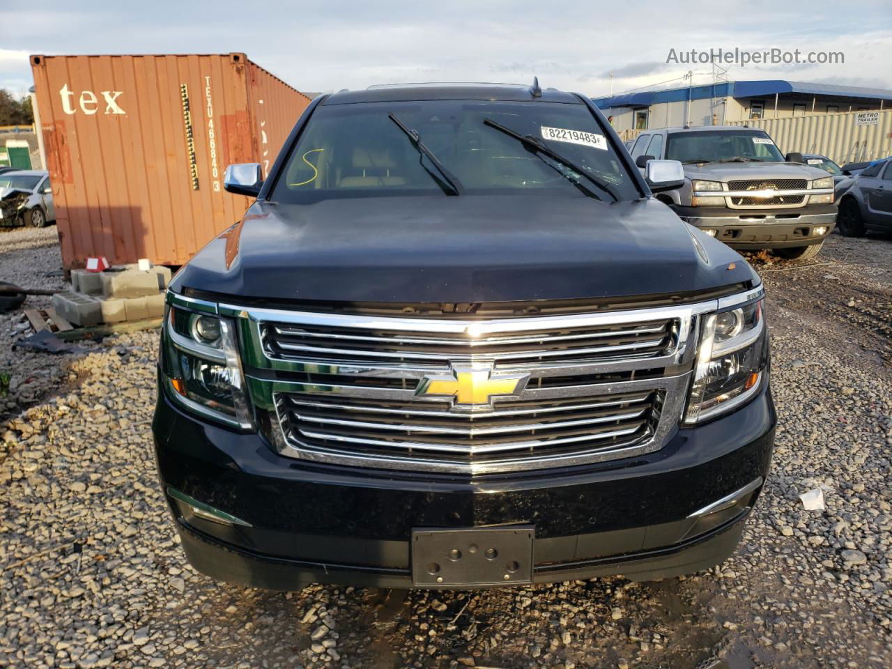 2015 Chevrolet Tahoe C1500 Ltz Black vin: 1GNSCCKC4FR640409