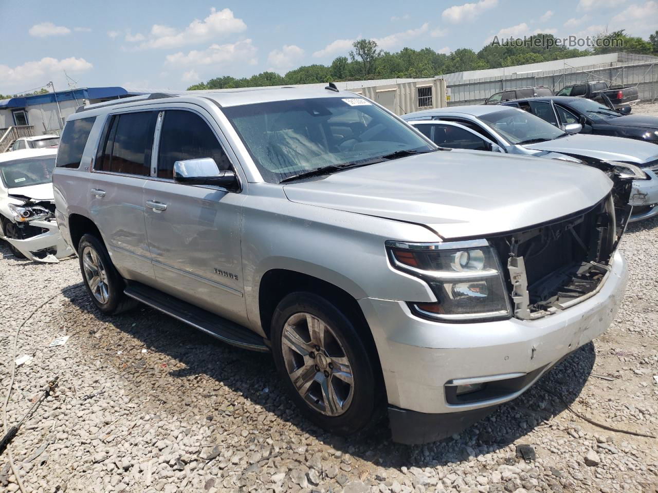 2015 Chevrolet Tahoe C1500 Ltz Silver vin: 1GNSCCKC5FR194335