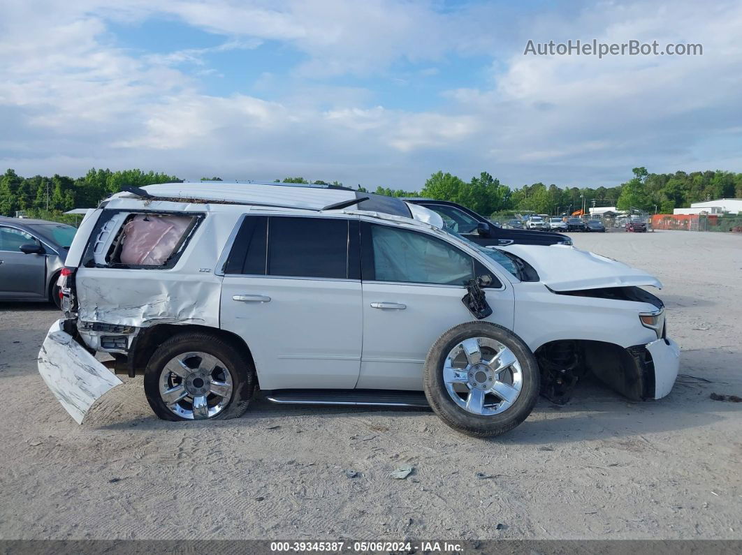 2015 Chevrolet Tahoe Ltz White vin: 1GNSCCKC5FR640984