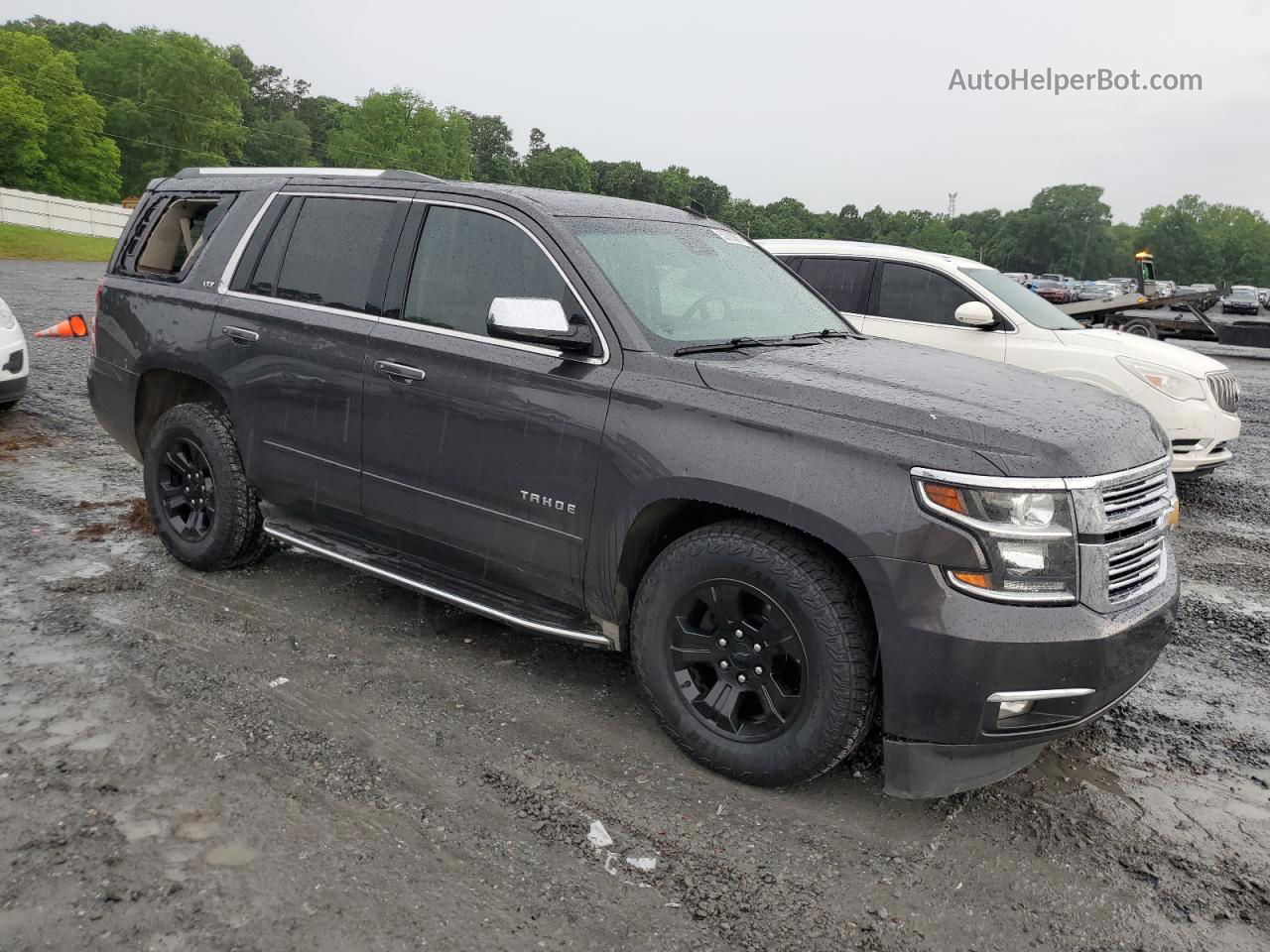 2015 Chevrolet Tahoe C1500 Ltz Charcoal vin: 1GNSCCKC7FR182249