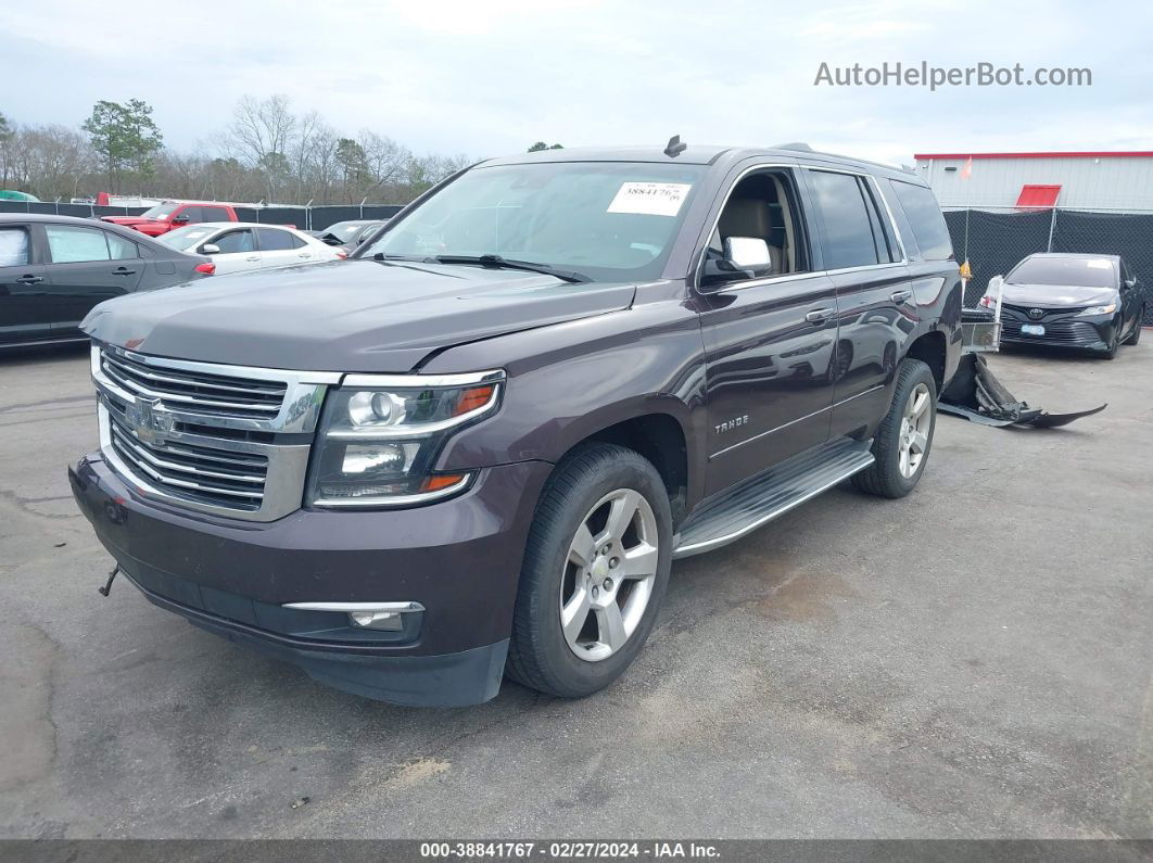 2015 Chevrolet Tahoe Ltz Gray vin: 1GNSCCKC7FR234852