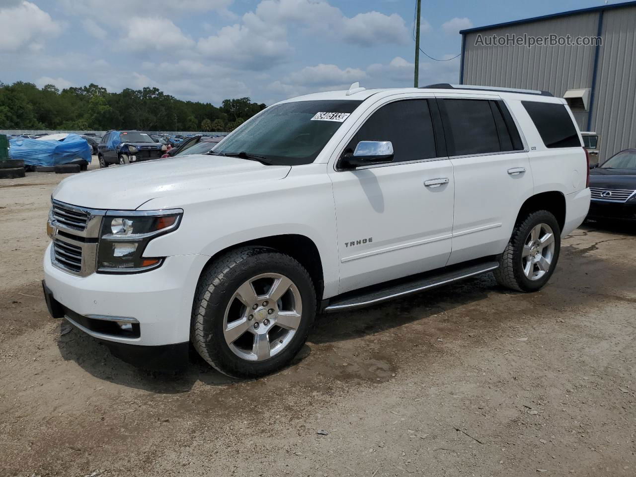 2016 Chevrolet Tahoe C1500 Ltz White vin: 1GNSCCKC7GR142240