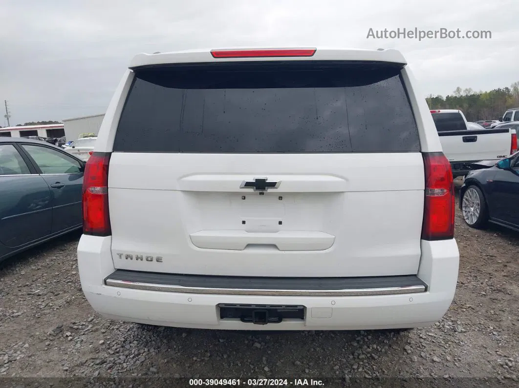 2015 Chevrolet Tahoe Ltz White vin: 1GNSCCKC8FR167811