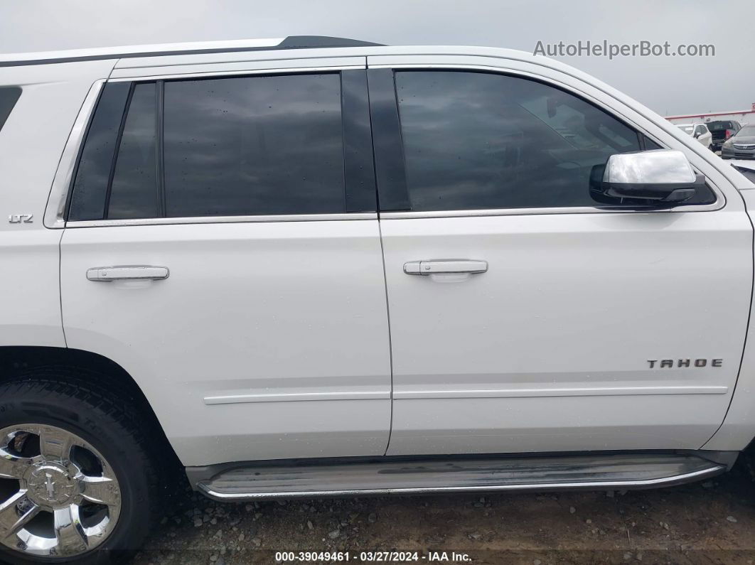 2015 Chevrolet Tahoe Ltz White vin: 1GNSCCKC8FR167811