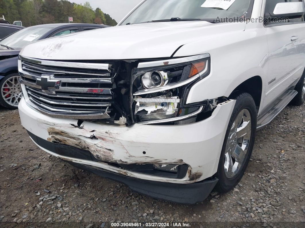 2015 Chevrolet Tahoe Ltz White vin: 1GNSCCKC8FR167811