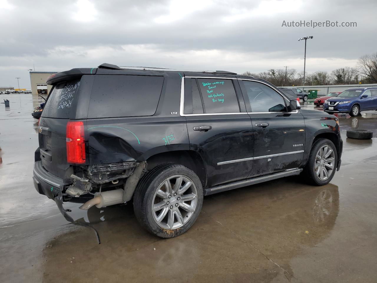 2015 Chevrolet Tahoe C1500 Ltz Black vin: 1GNSCCKC9FR142089