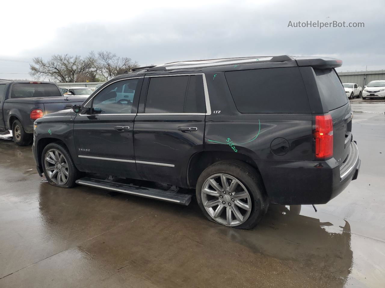 2015 Chevrolet Tahoe C1500 Ltz Black vin: 1GNSCCKC9FR142089