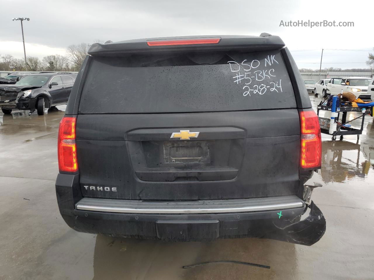 2015 Chevrolet Tahoe C1500 Ltz Black vin: 1GNSCCKC9FR142089