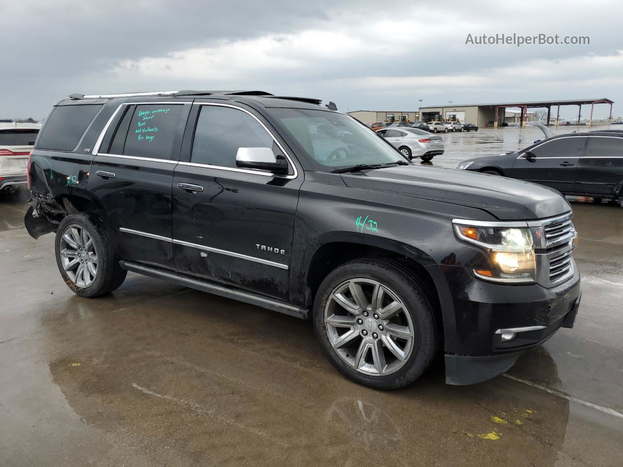 2015 Chevrolet Tahoe C1500 Ltz Black vin: 1GNSCCKC9FR142089