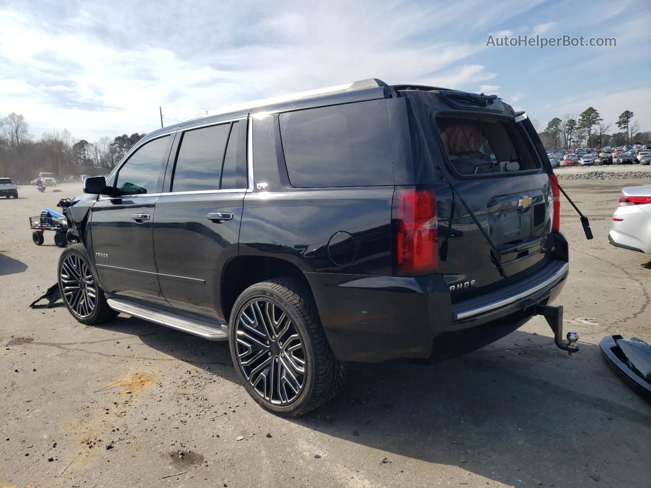 2015 Chevrolet Tahoe C1500 Ltz Black vin: 1GNSCCKC9FR219561