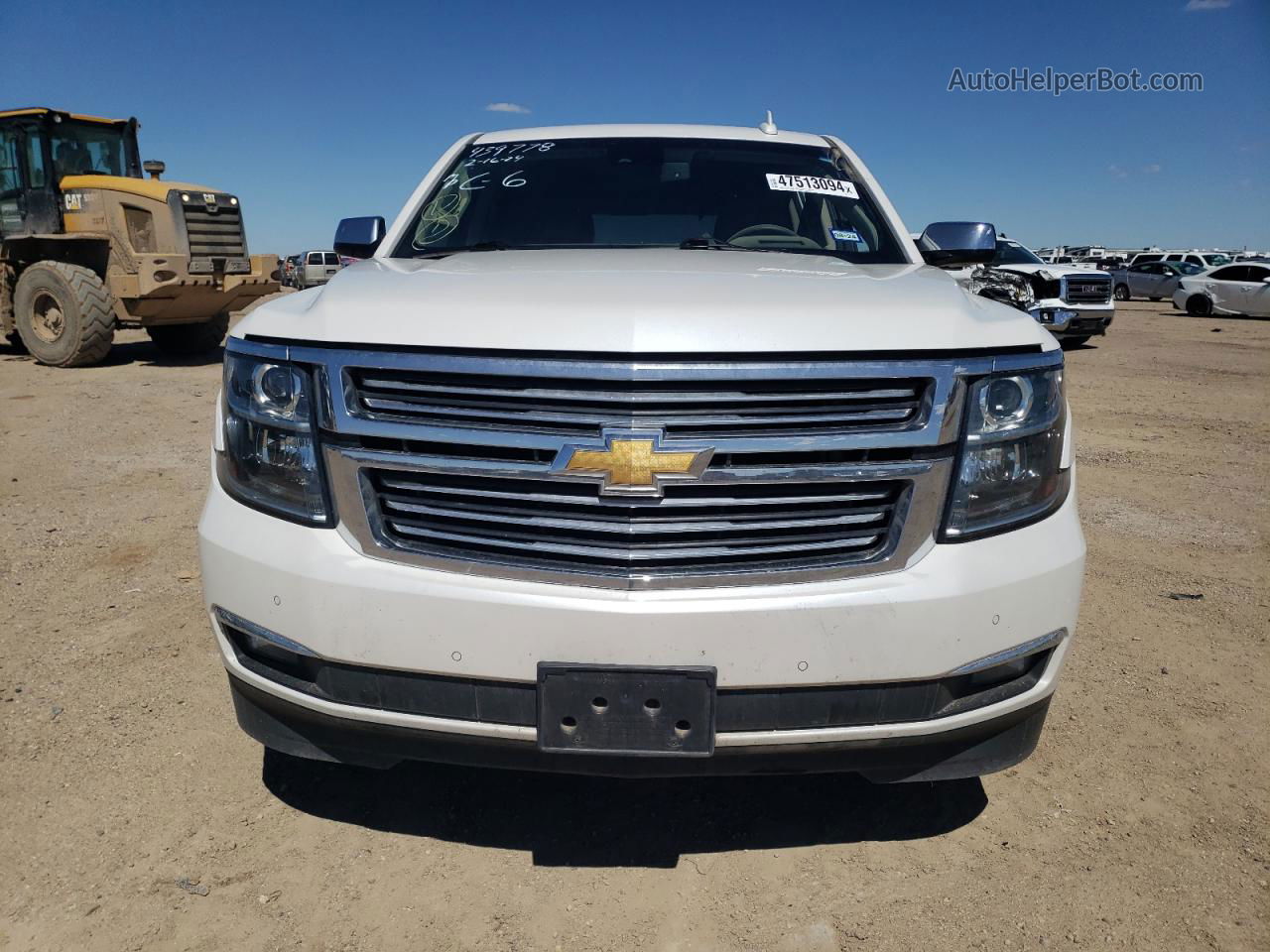 2016 Chevrolet Tahoe C1500 Ltz White vin: 1GNSCCKC9GR300240