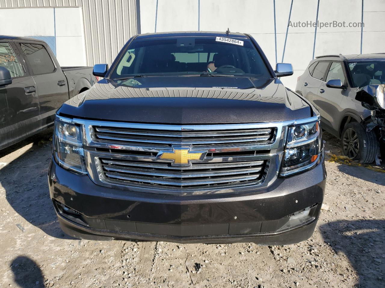 2015 Chevrolet Tahoe C1500 Ltz Charcoal vin: 1GNSCCKCXFR102605