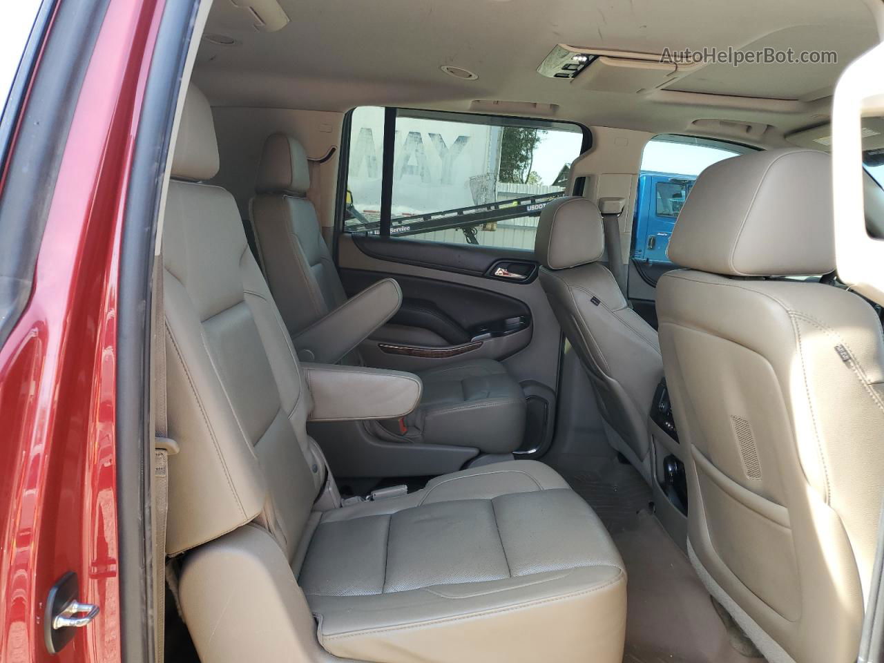 2015 Chevrolet Suburban C1500 Ltz Red vin: 1GNSCKKC6FR719526