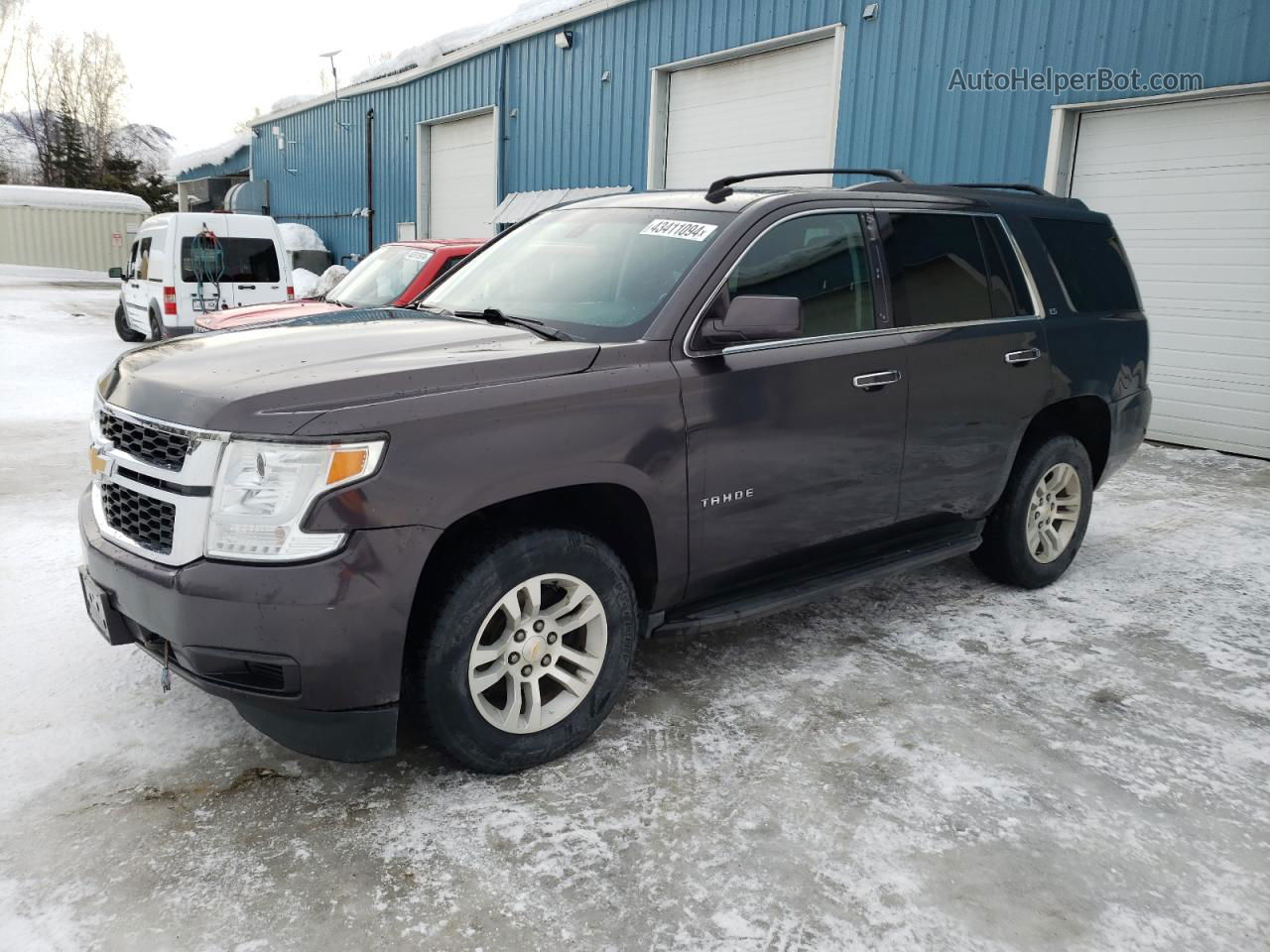 2015 Chevrolet Tahoe K1500 Ls Gray vin: 1GNSKAEC0FR297830