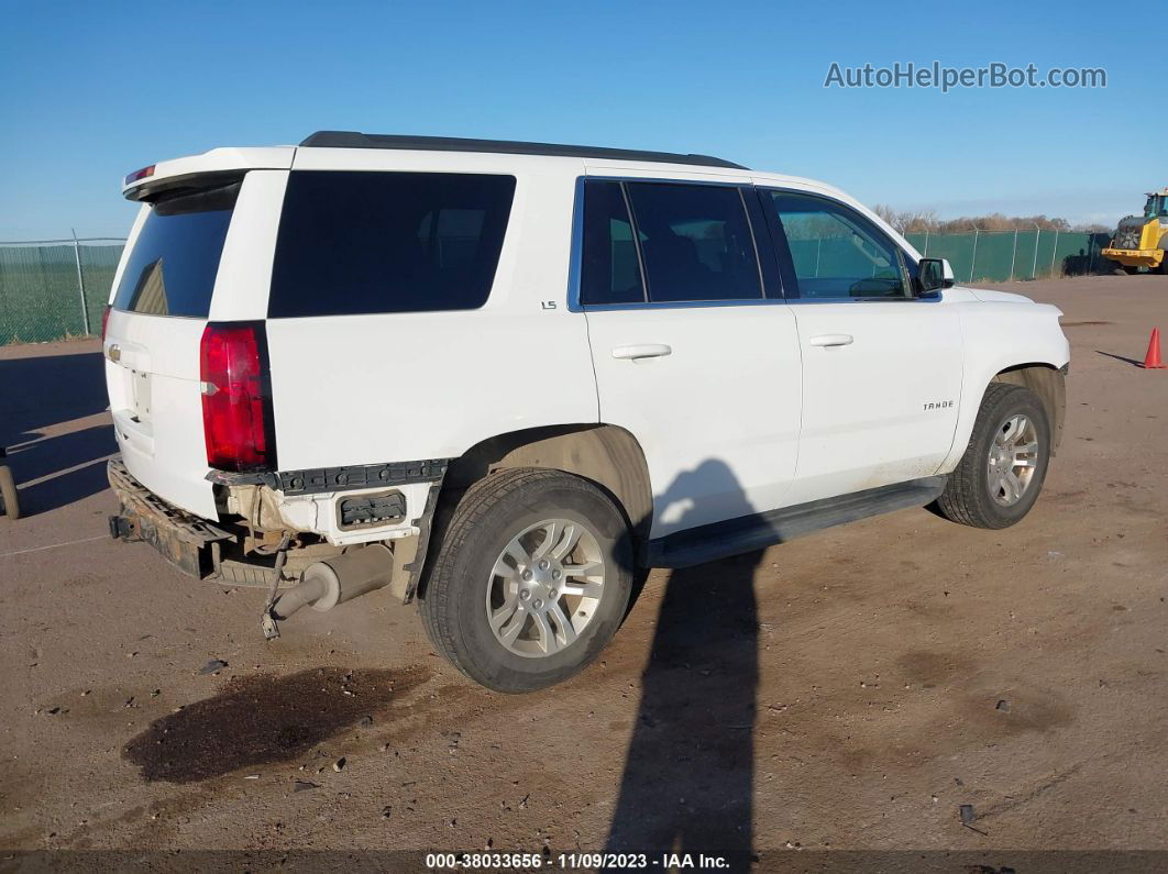 2016 Chevrolet Tahoe Ls Белый vin: 1GNSKAEC4GR381358