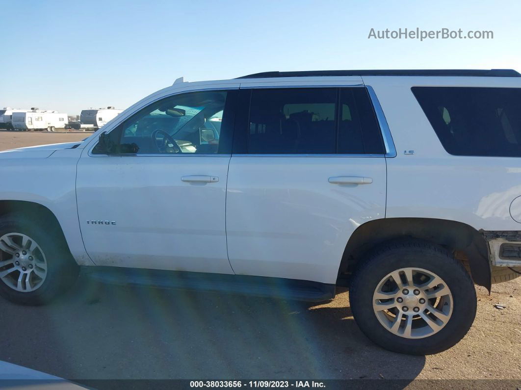 2016 Chevrolet Tahoe Ls White vin: 1GNSKAEC4GR381358