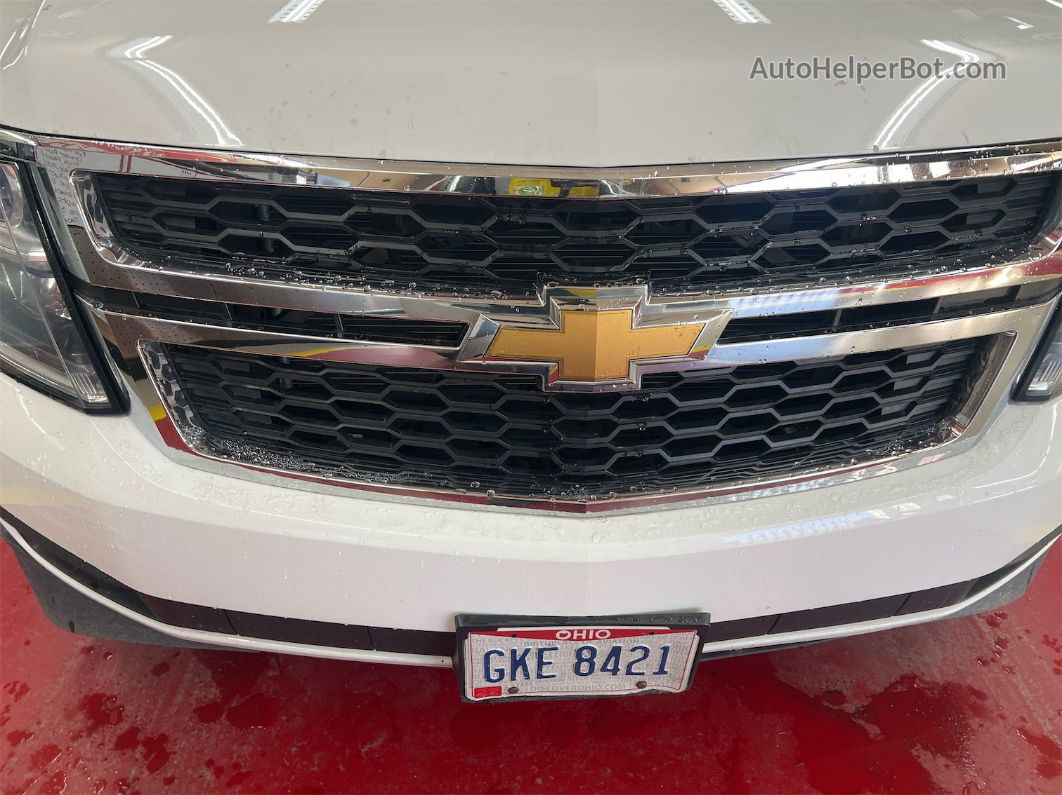 2015 Chevrolet Tahoe Ls Белый vin: 1GNSKAKC9FR246511