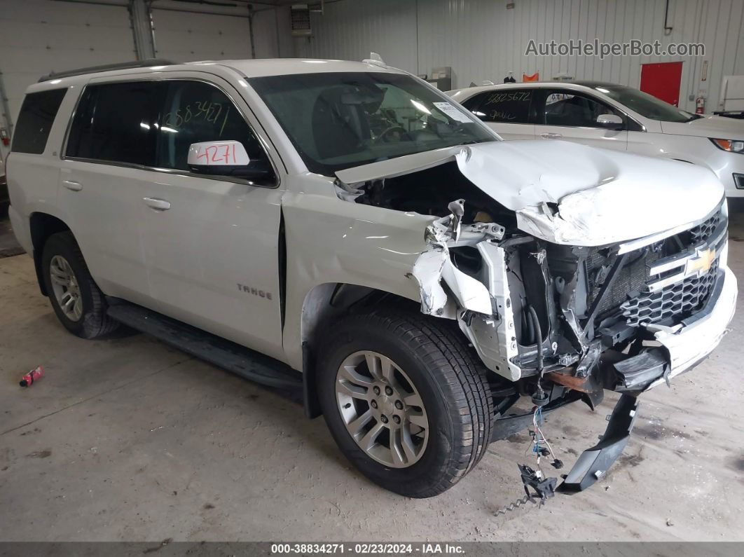 2016 Chevrolet Tahoe Ls White vin: 1GNSKAKCXGR384446