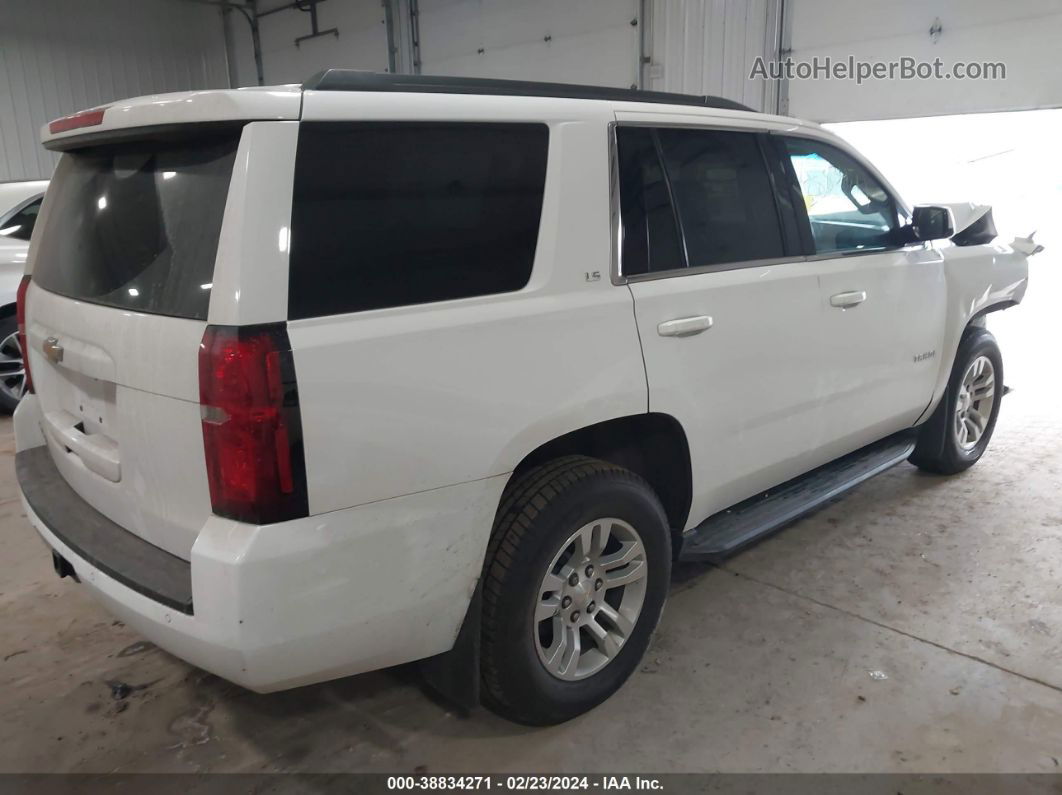 2016 Chevrolet Tahoe Ls White vin: 1GNSKAKCXGR384446