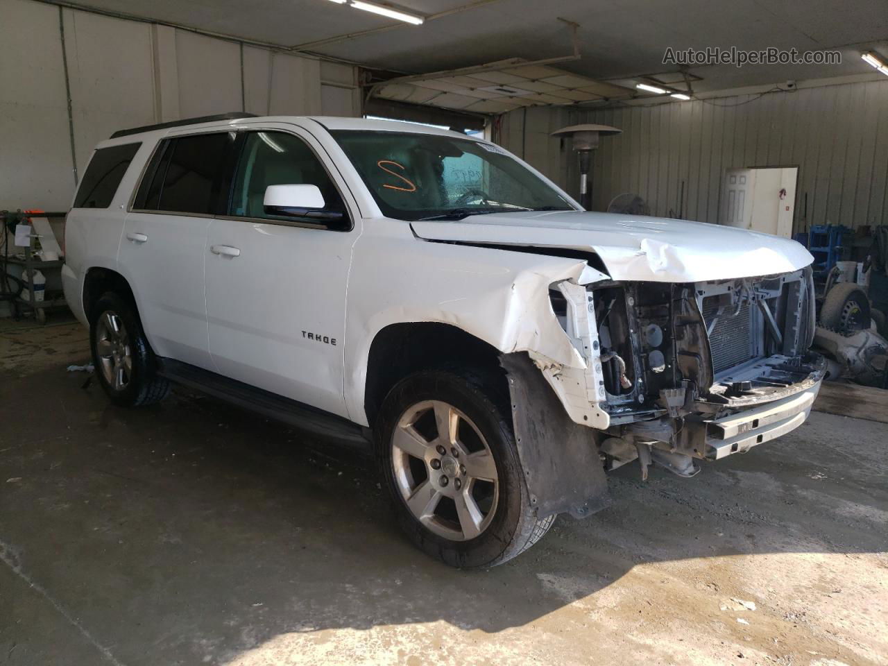 2015 Chevrolet Tahoe K1500 Lt White vin: 1GNSKBKC0FR207750