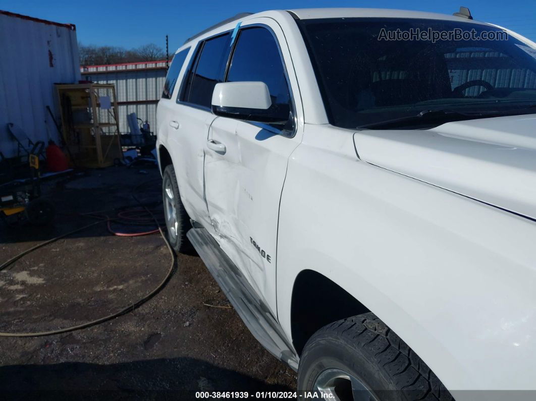 2015 Chevrolet Tahoe Lt White vin: 1GNSKBKC0FR247620