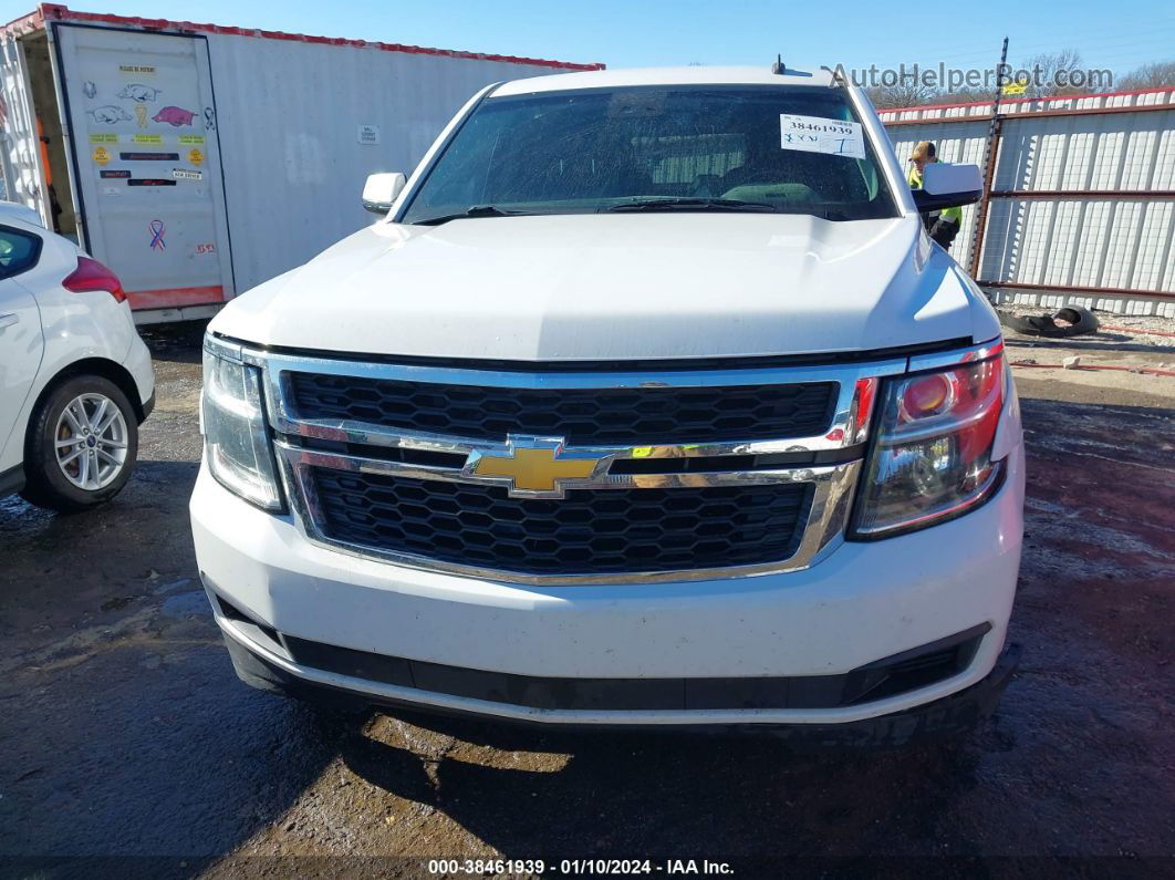 2015 Chevrolet Tahoe Lt White vin: 1GNSKBKC0FR247620