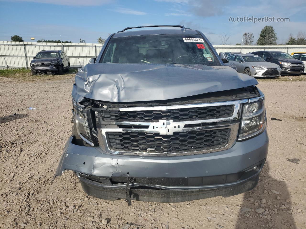 2015 Chevrolet Tahoe K1500 Lt Blue vin: 1GNSKBKC0FR713711