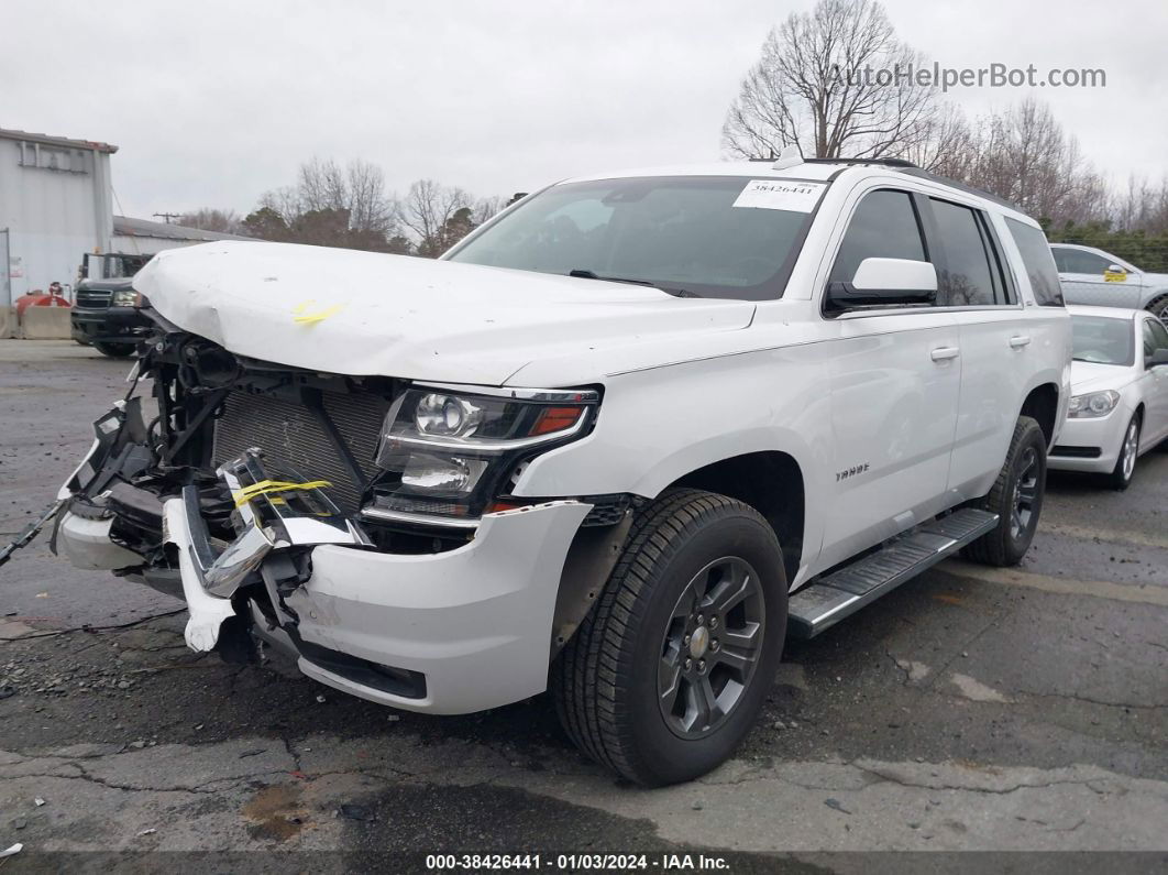 2016 Chevrolet Tahoe Lt White vin: 1GNSKBKC0GR143159