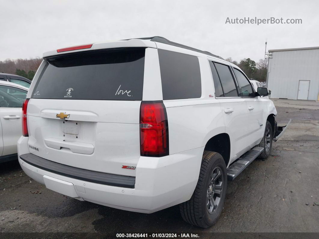 2016 Chevrolet Tahoe Lt White vin: 1GNSKBKC0GR143159