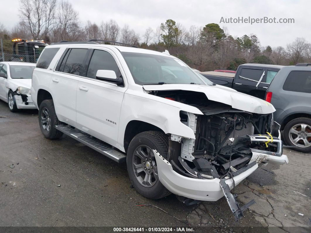 2016 Chevrolet Tahoe Lt White vin: 1GNSKBKC0GR143159