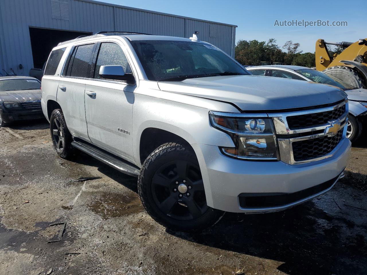 2016 Chevrolet Tahoe K1500 Lt Silver vin: 1GNSKBKC0GR160608