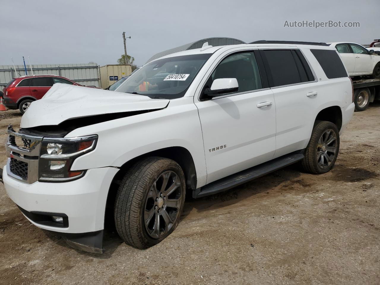 2016 Chevrolet Tahoe K1500 Lt White vin: 1GNSKBKC0GR284765