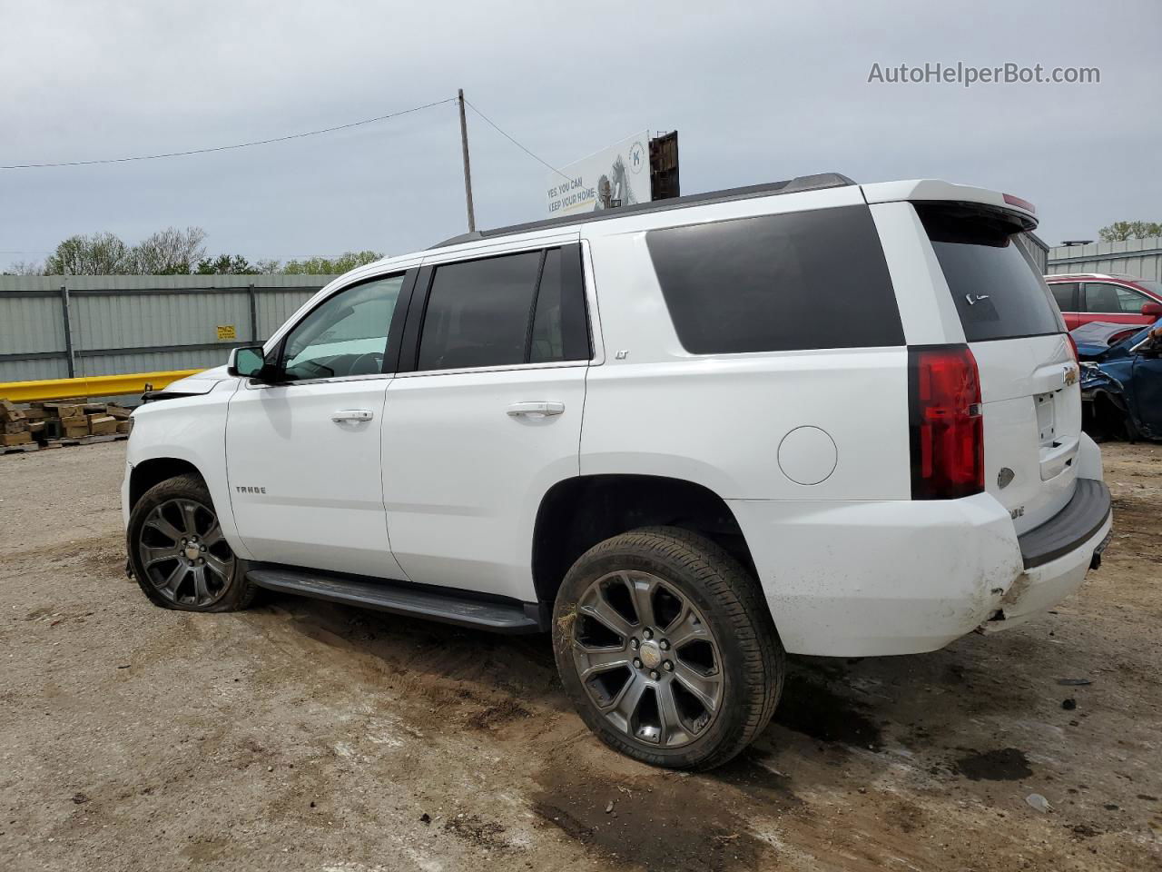 2016 Chevrolet Tahoe K1500 Lt White vin: 1GNSKBKC0GR284765