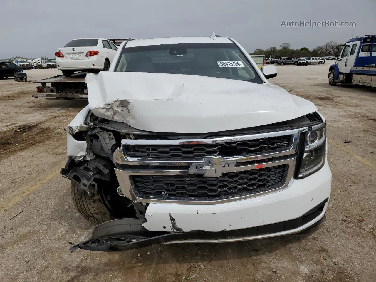 2016 Chevrolet Tahoe K1500 Lt White vin: 1GNSKBKC0GR284765