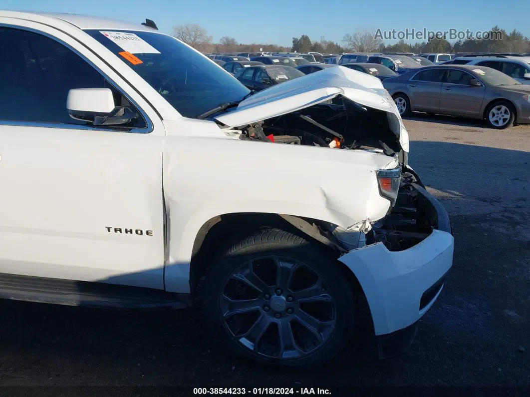 2015 Chevrolet Tahoe Lt White vin: 1GNSKBKC2FR211346