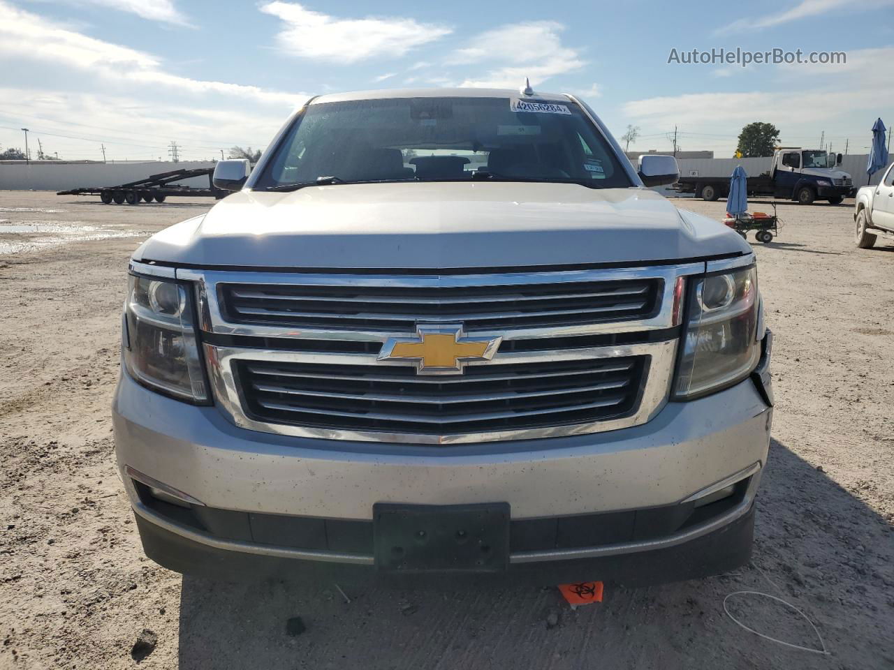 2015 Chevrolet Tahoe K1500 Lt Silver vin: 1GNSKBKC2FR561771