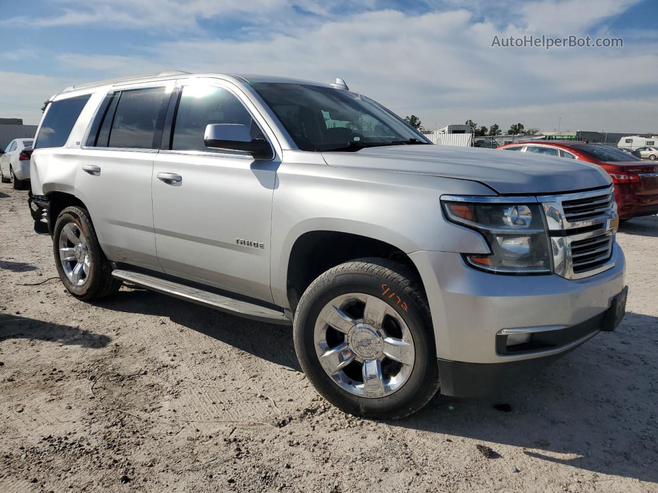 2015 Chevrolet Tahoe K1500 Lt Silver vin: 1GNSKBKC2FR561771