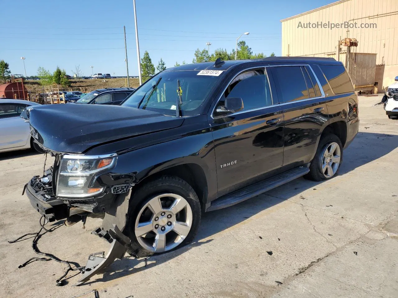 2015 Chevrolet Tahoe K1500 Lt Black vin: 1GNSKBKC2FR632533