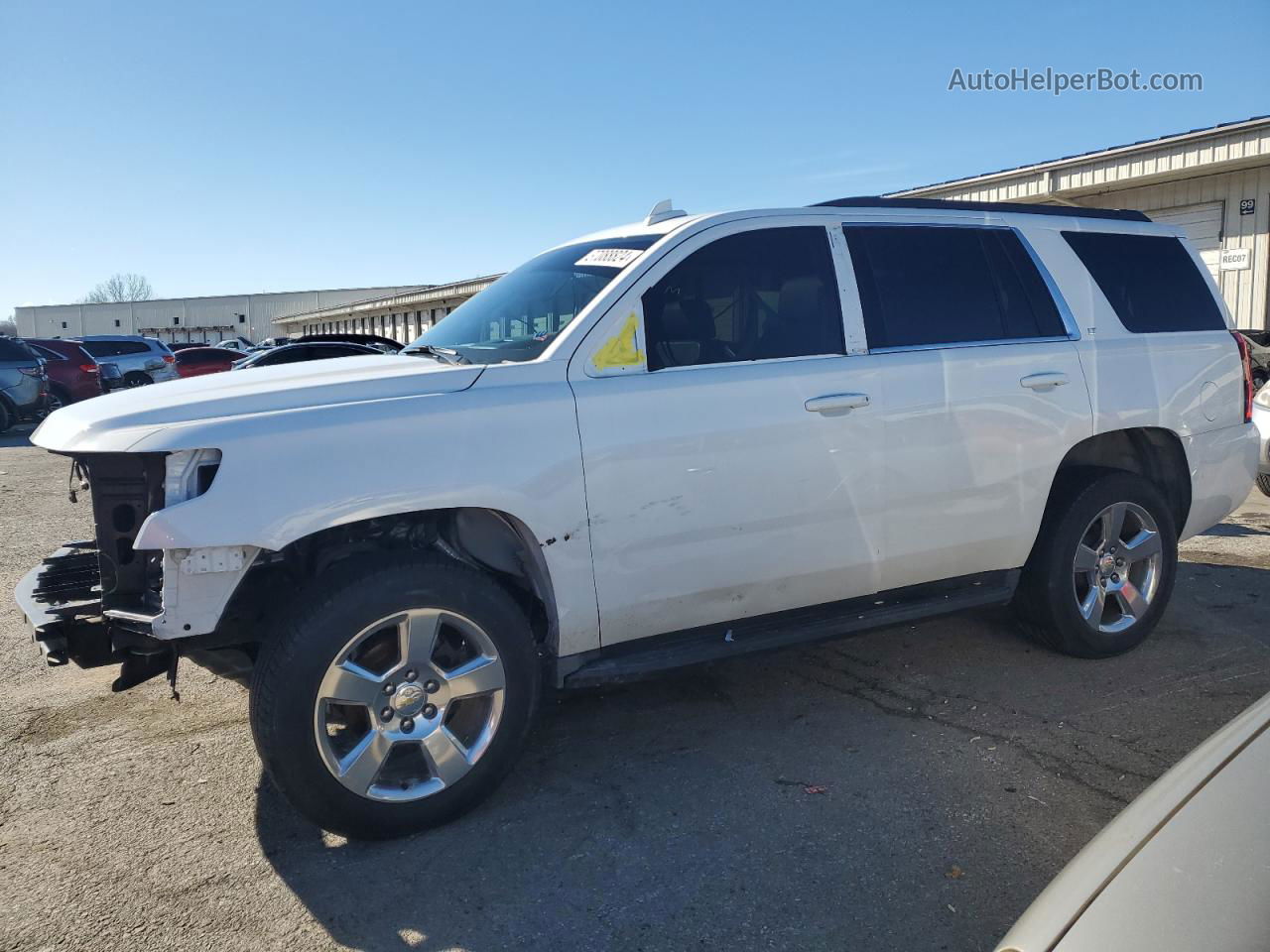 2016 Chevrolet Tahoe K1500 Lt White vin: 1GNSKBKC2GR105741