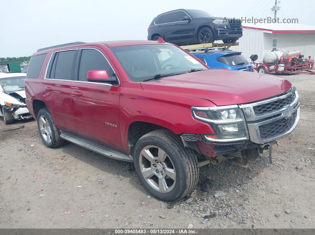 2015 Chevrolet Tahoe Lt Red vin: 1GNSKBKC3FR506407