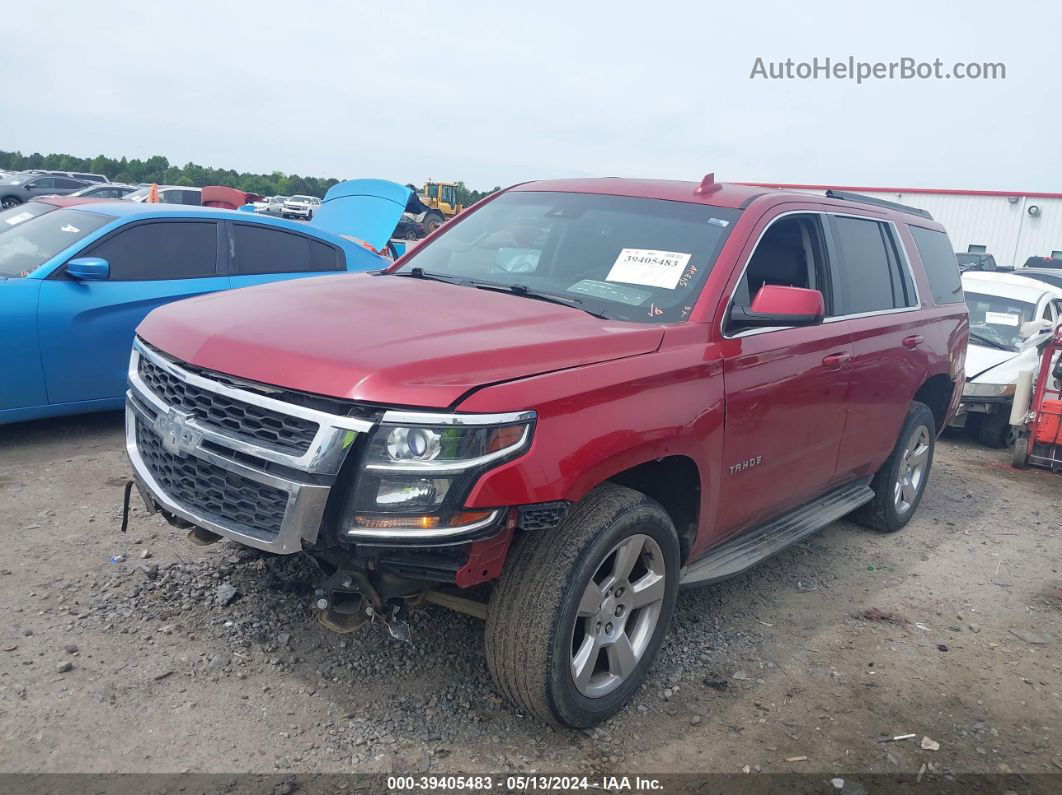 2015 Chevrolet Tahoe Lt Red vin: 1GNSKBKC3FR506407