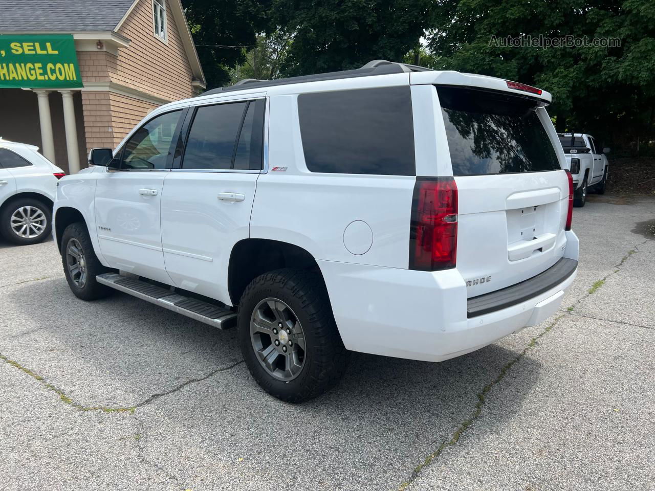 2015 Chevrolet Tahoe K1500 Lt White vin: 1GNSKBKC3FR642553