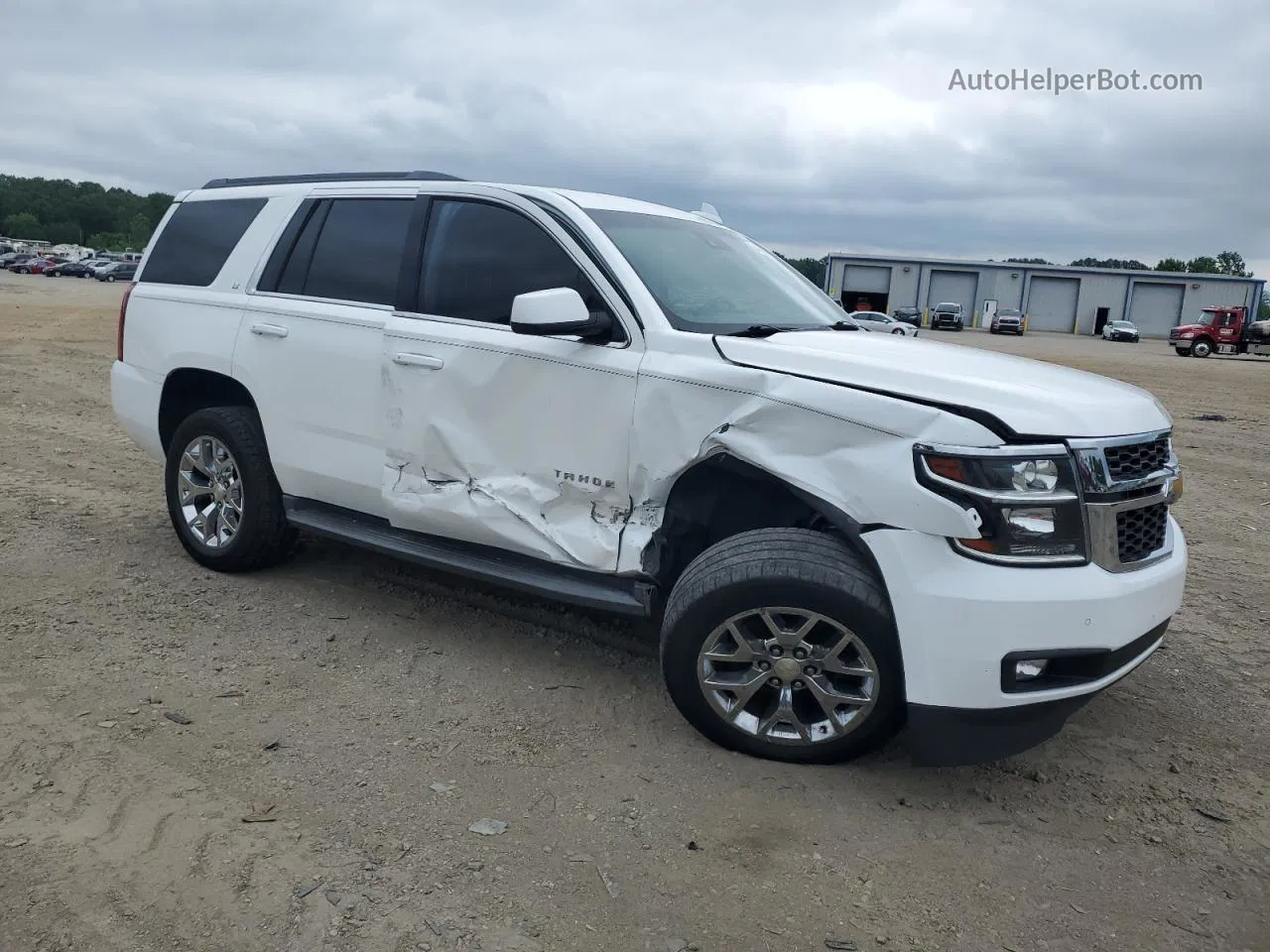 2015 Chevrolet Tahoe K1500 Lt White vin: 1GNSKBKC3FR656663