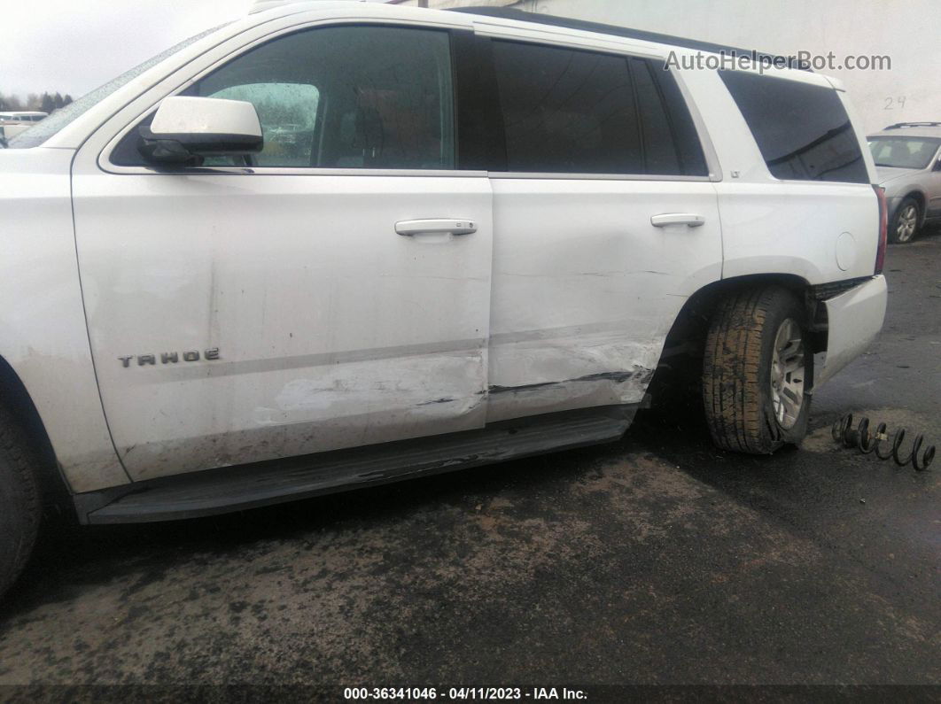 2015 Chevrolet Tahoe Lt White vin: 1GNSKBKC3FR677058