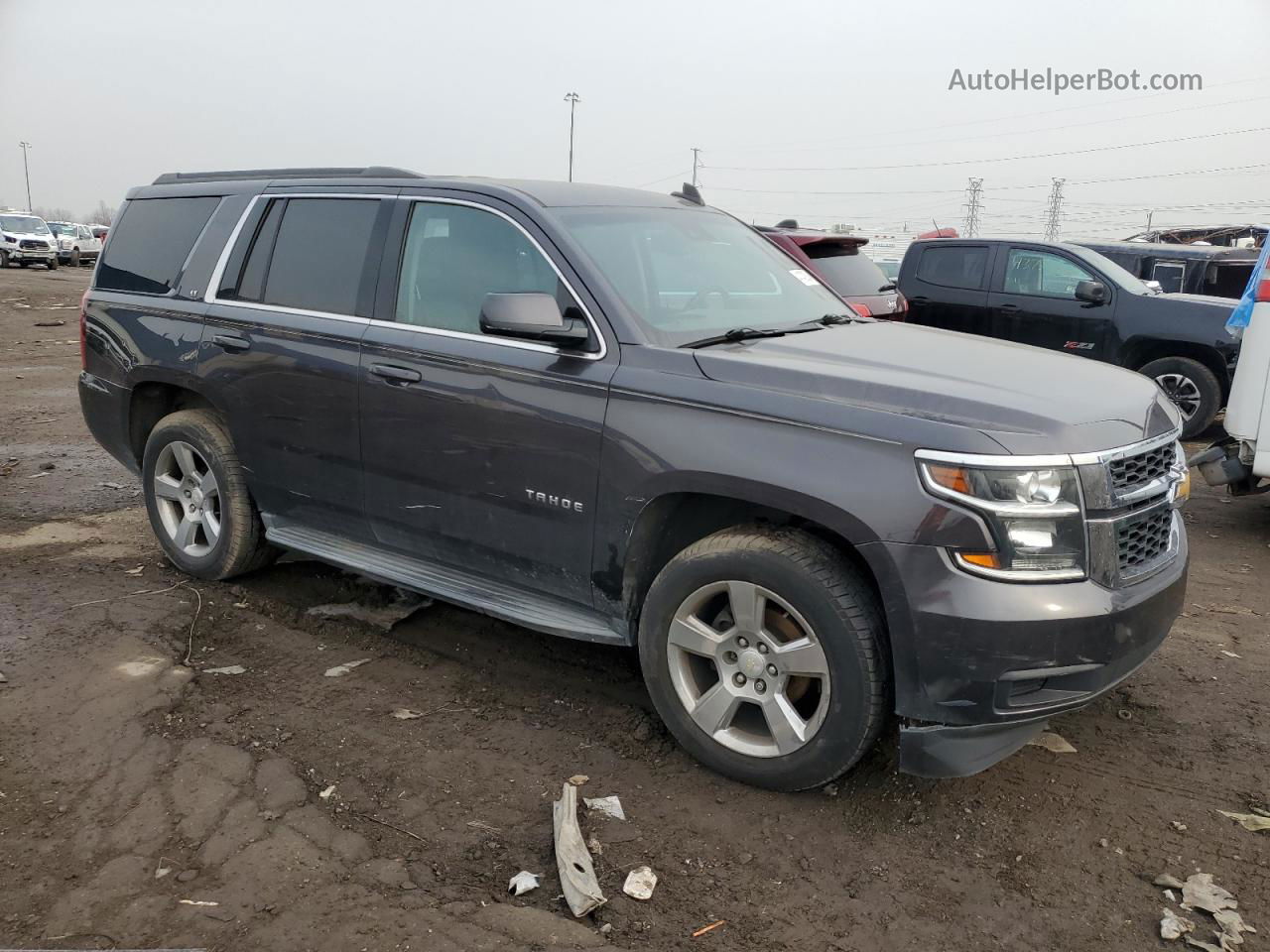 2015 Chevrolet Tahoe K1500 Lt Gray vin: 1GNSKBKC4FR606581