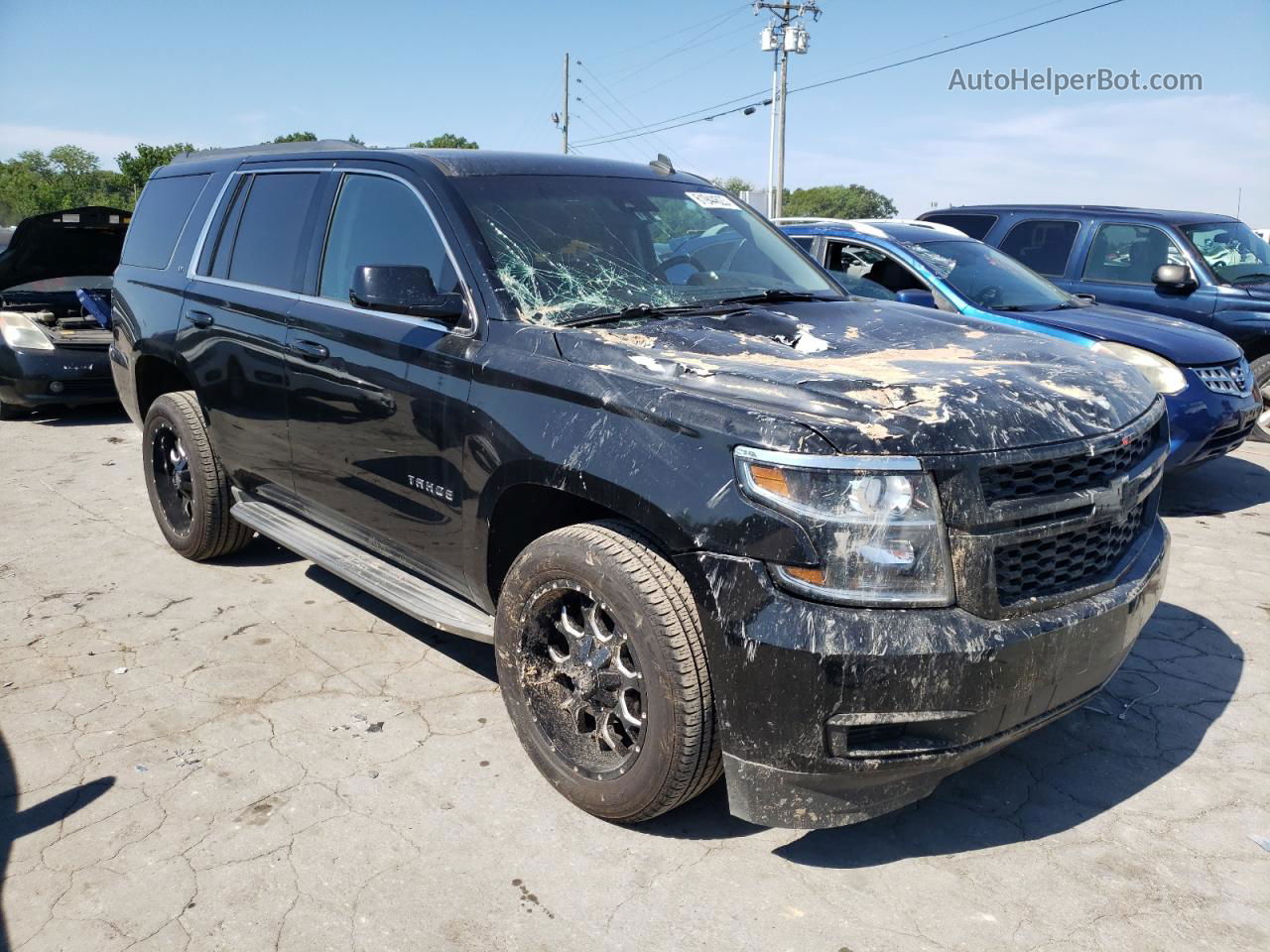 2015 Chevrolet Tahoe K1500 Lt Черный vin: 1GNSKBKC5FR229923